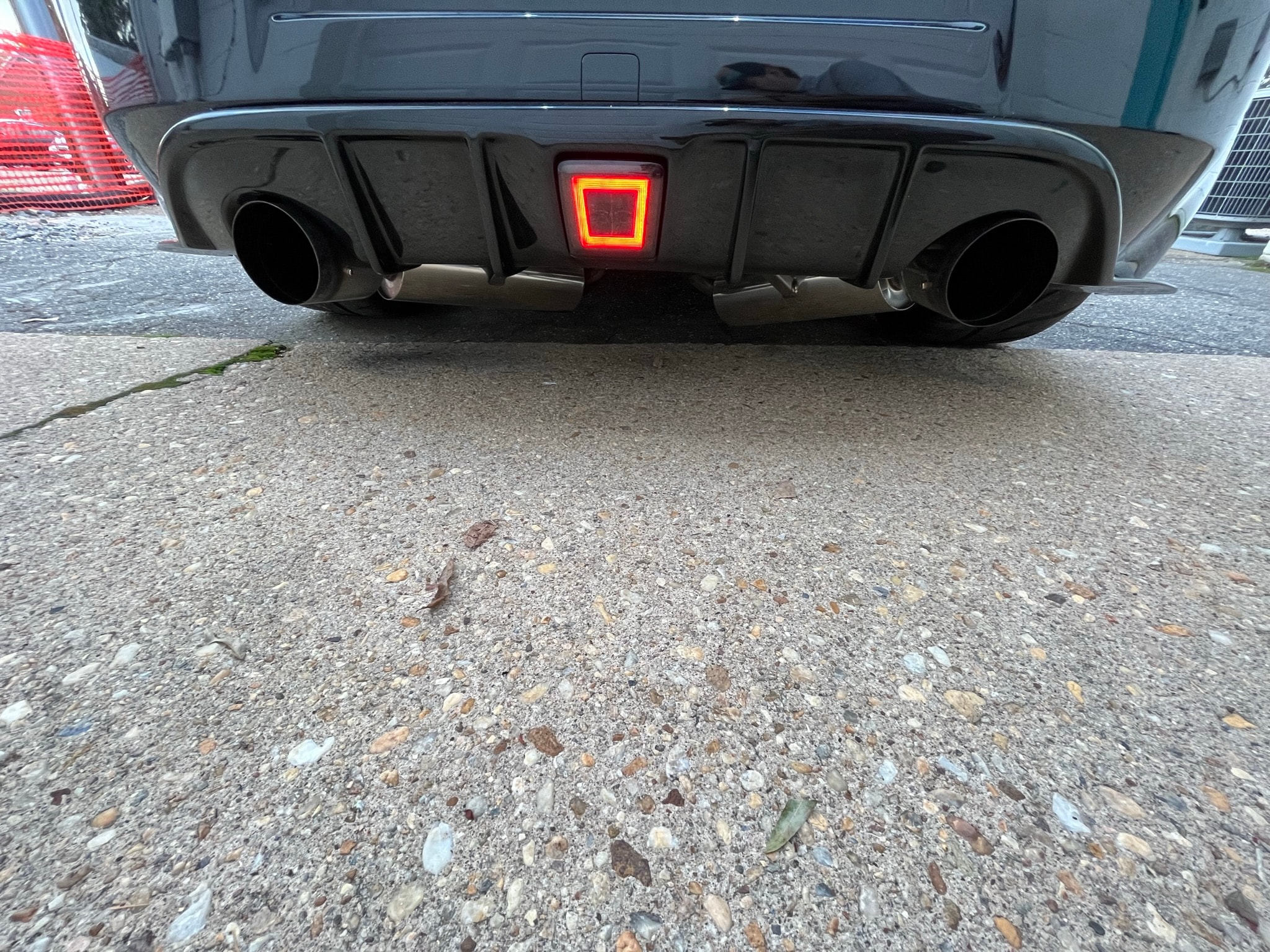 Custom LED brake light on NISSAN 370Z rear bumper — lighting install JH Audio VA