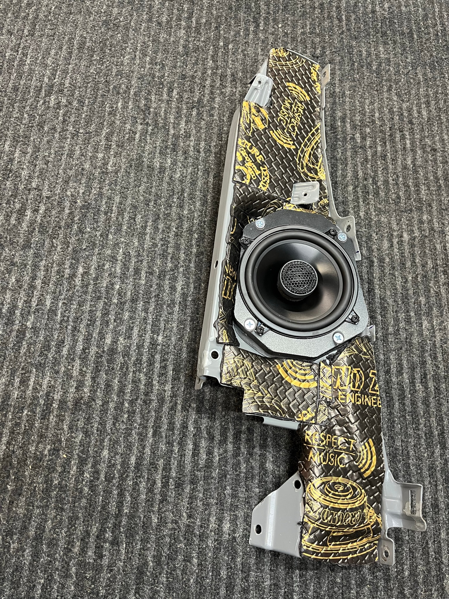 Ground Zero component speaker set staged for installation NISSAN 240SX— car audio BOWLING GREEN VA area