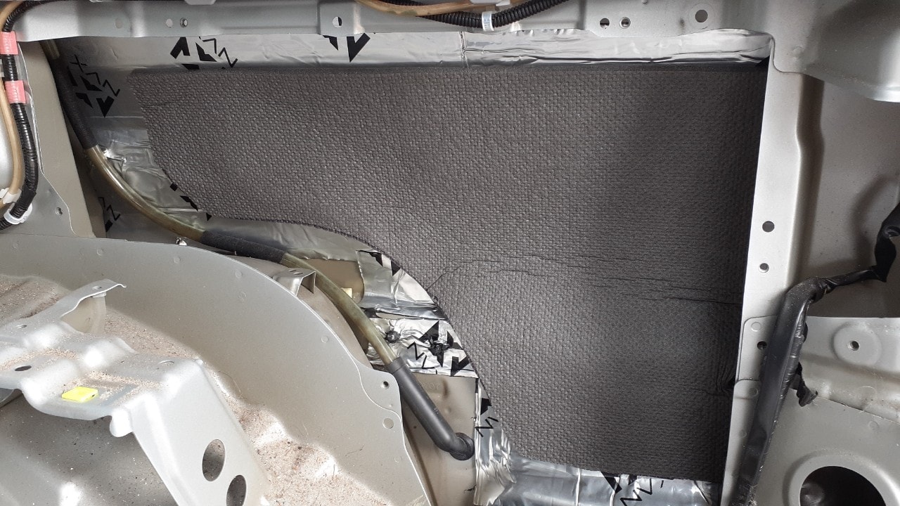 NVX sound deadening insulation installed in TOYOTA 4-RUNNER interior — noise reduction BOWLING GREEN VA
